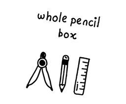Whole pencil box
