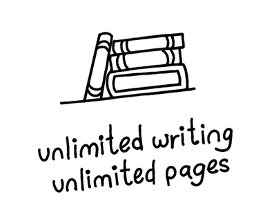 Unlimited writing, unlimited pages