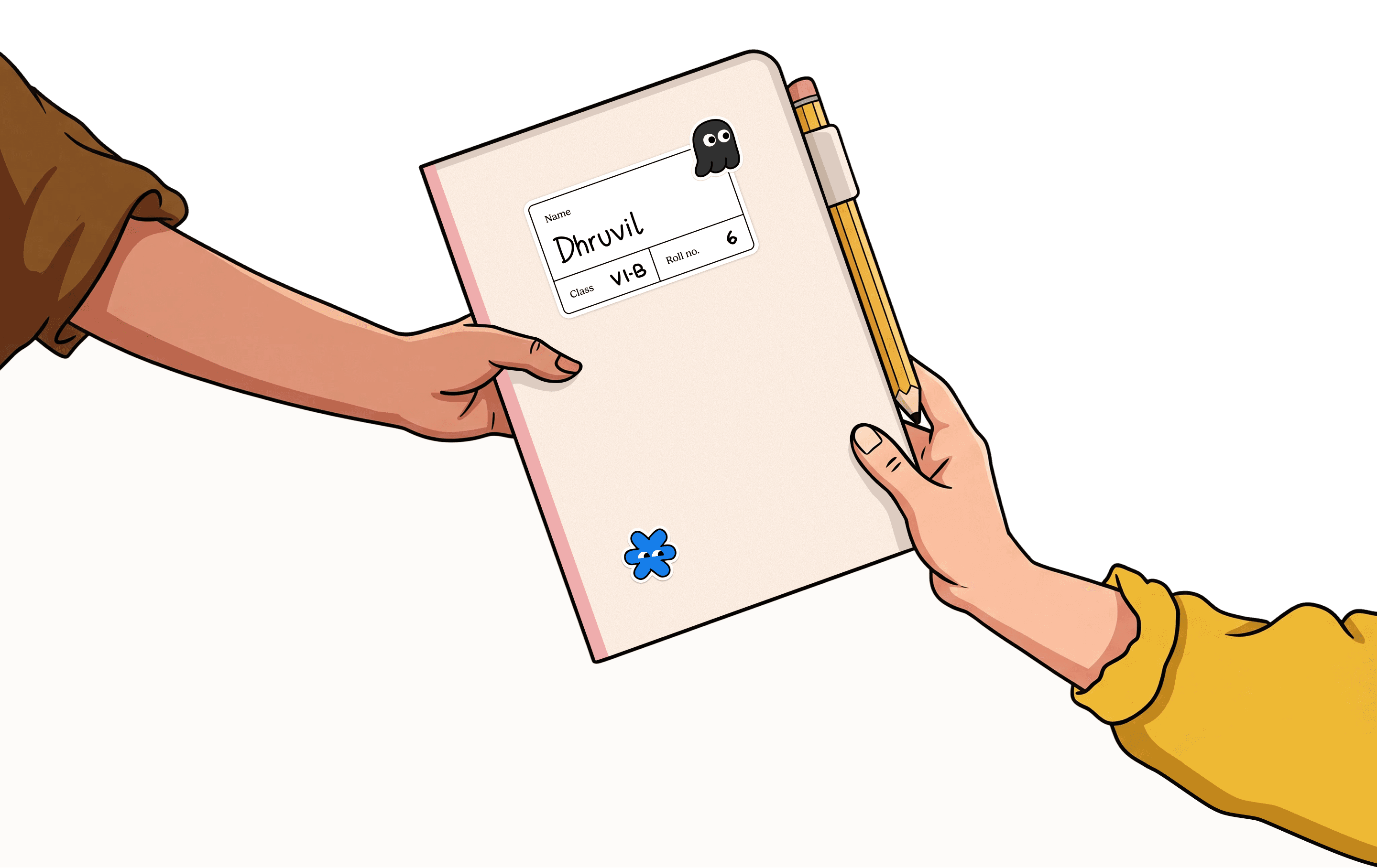 We're in good hands — community illustration