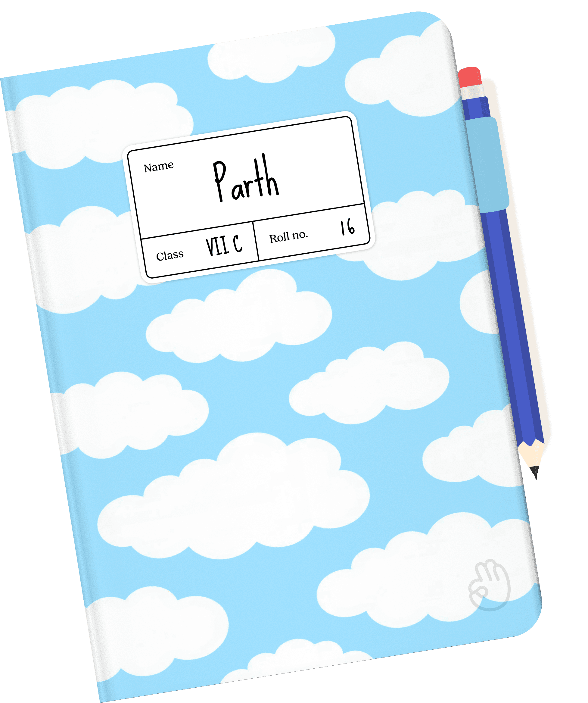 Parth's blue cloud notebook