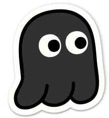 Black character doodle