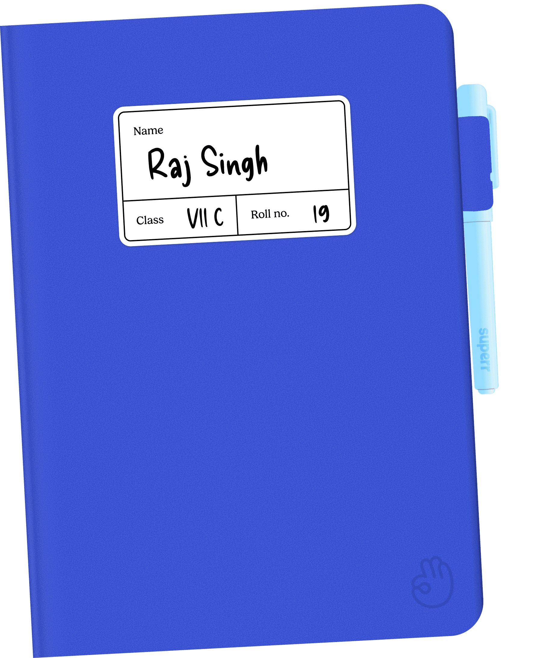 Raj Singh's blue notebook