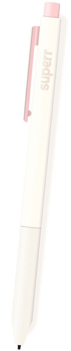 Pink Superr ball pen